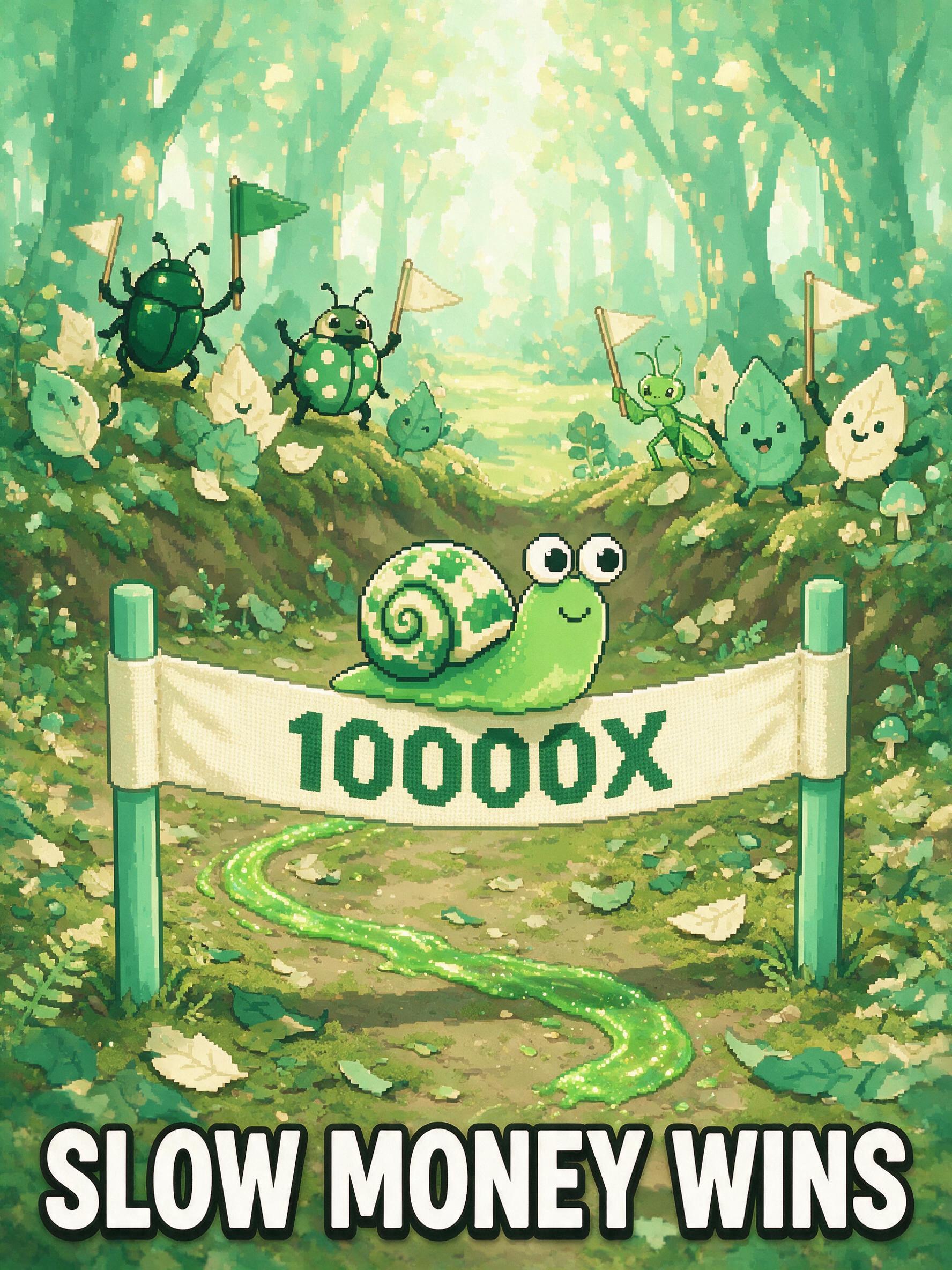 SLOW MONEY WINS meme